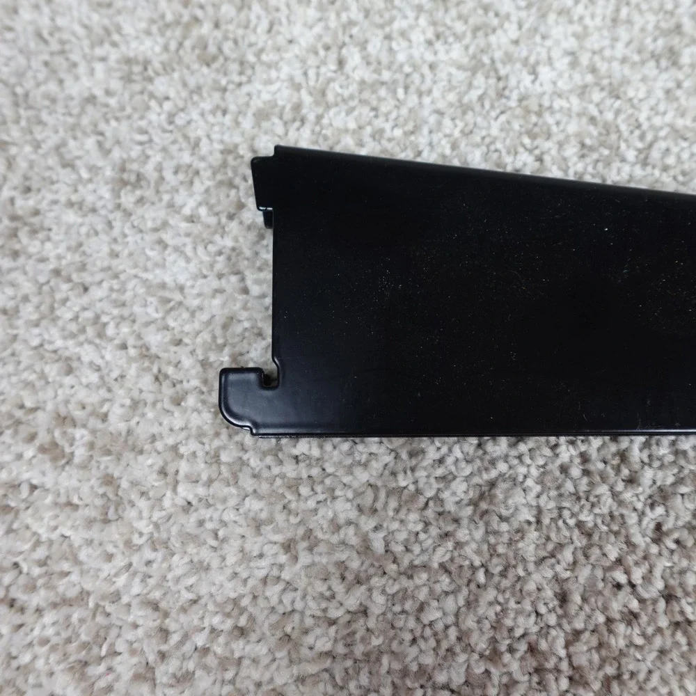 18.5 Inch Black Metal Slotted Wall Shelf Bracket Support Arm Heavy Duty